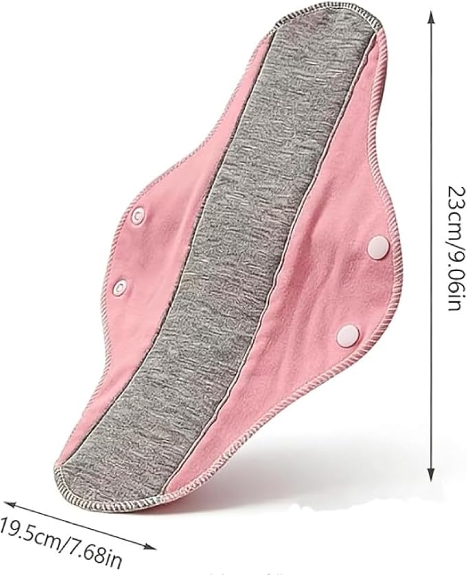 Reusable Incontinence Pads for Women & Elderly — Washable Leak-Proof Waterproof Cotton Velours Protection Pads, Day & Night Comfort (12pcs)