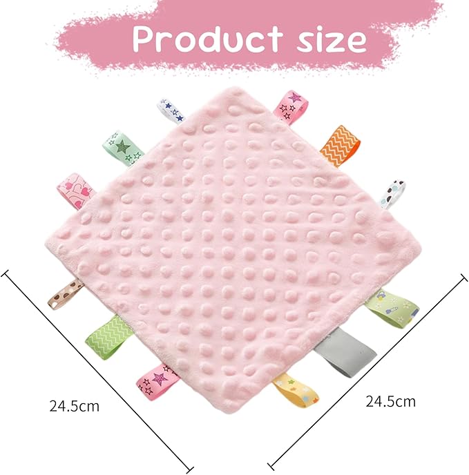 Fidget Blanket for Adults with Dementia,Autism Sensory Products,Sensory Mat for Senior,Activities for Alzheimers Patients,Gift for Dementia Patients,Sensory Toys for Autism (Pink (2 Pack))