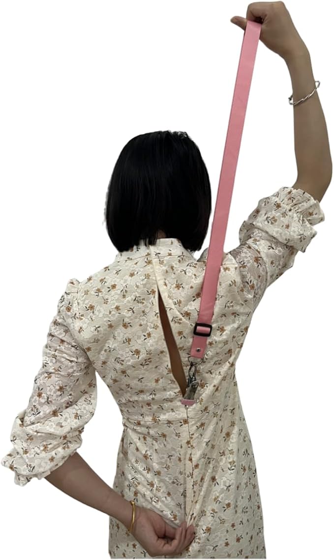 Generic Dress Zipper Pull Helper with Hooks and Clip - Easy Zipper Pulls for Dresses (Pink), J40-42
