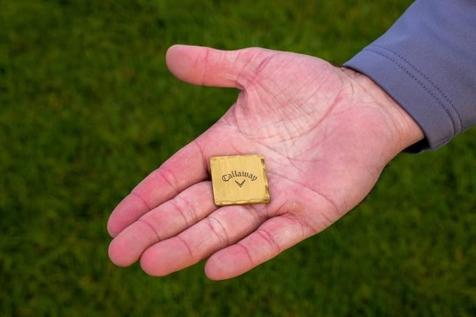 Callaway Heritage Golf Accessories Kit - Features a Premium Club Brush, valuables Pouch, tees and a Gold and Silver Metal Golf Ball Marker