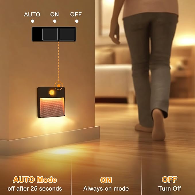 16 Pack Motion Sensor Stair Light for Indoor, Rechargeable Battery Operated Night Lights, RGBW Stick On Closet Lamp, Motion Activated Magnetic Lighting Lamps for Step, Cabinet,Hallway,Bathroom