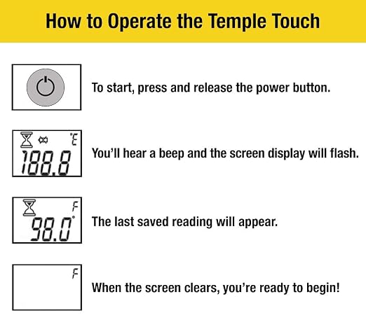 ADC Adtemp 427 Temple Touch 6-Second Digital Thermometer, Ideal for Infants | Includes an easy-to-read, color-coded, backlit LCD display: Green for normal readings, red for high temperatures.