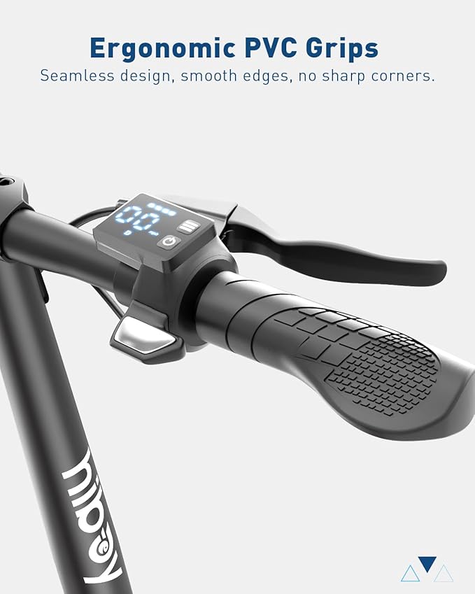 Hiboy Q2 Adult Electric Scooter with Seat & Phone Holder – 500W Motor, 22mi Range, 14" Wheels, Dual Suspension, Neon Lights, Foldable for Commute & Campus