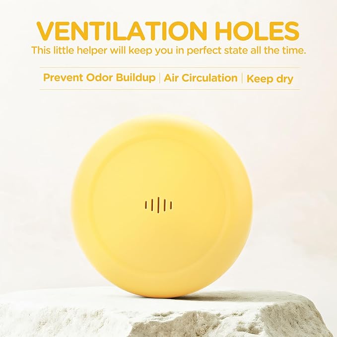 2 Pack Retainer Case Ultra-slim Aligner Case with Vent Holes Removable Inner Tray Silicone for Easy Cleaning (2Pack Yellow Green)