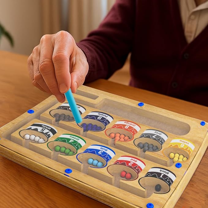Dementia Activities for Seniors, Sorting Board Matching Activity Memory Game, Alzheimers Activities for Elderly with Dementia Products, Handheld Busy Boxes Gifts for Dementia Patients
