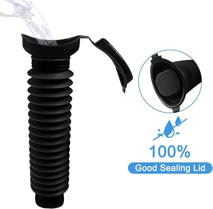 Pee Bottles for Men,Portable Urinal for Men,Collapsible Urine Bottle 750ML | Car Urinals for Men and Women,Emergency Urinal Bottle Shrinkable Pocket Toilet for Travel,Camping,Traffic Jam,Road Trips