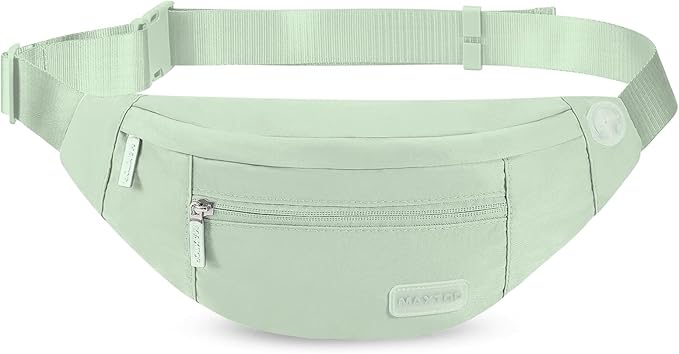 Fanny Pack for Women Shoulder Sling Bag with 4-Zipper Pockets Crossbody Bag | Key Chain,Fit All Phones,Adjustable Strap Passport Holder Bag for Shopping Traveling Running