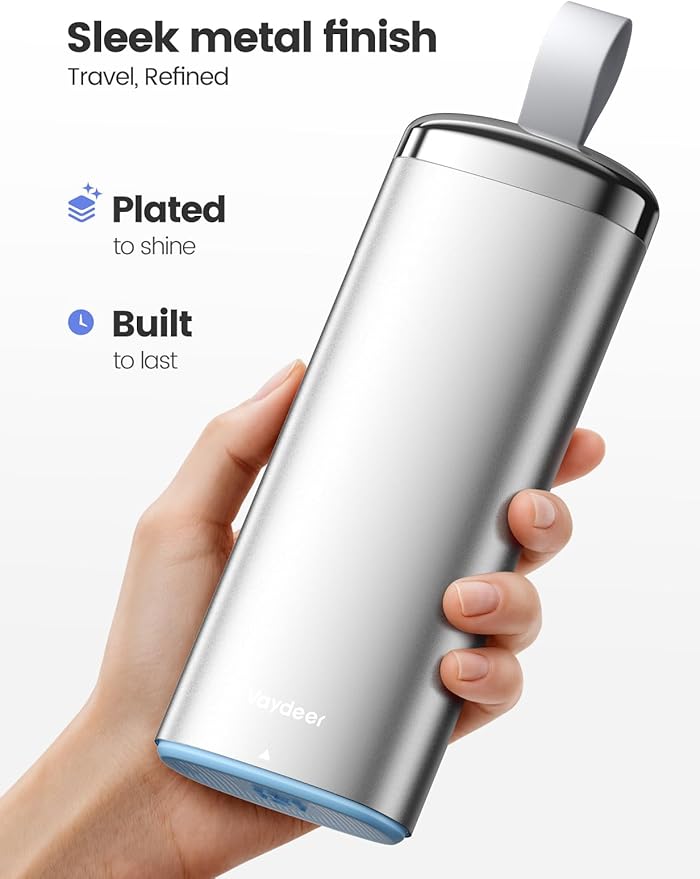 Vaydeer Metal Pill Organizer 2 Times a Day, AM PM 7 Day Weekly Pill Box with Built-in Desiccant, Airtight Moisture-Resistant Travel Pill Case for Medication & Supplements (Silver)