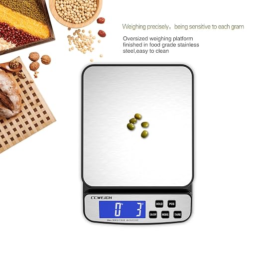 Digital Shipping Scale 110 lbs x 1g with Hold and Counting Function Mail Scale Postage Scale for Shipping Packages,Postal Scale for Warehouses, Homes, Offices, and Courier Companies