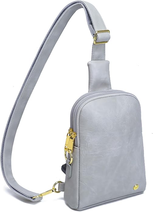 Lightweight Small Crossbody Sling Bag for Women | Mini Travel Purse,Multi-pocket with Card Slots,Durable Vegan Leather,Everyday Carry