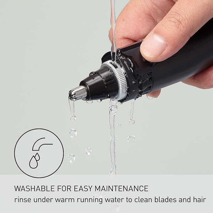 Panasonic Ear and Nose Hair Trimmer for Men with Vacuum Cleaning System,Powerful Motor and Dual-Edge Blades for Smoother Cutting,Wet/Dry – ER-GN70-K (Black),(Pack of 6)