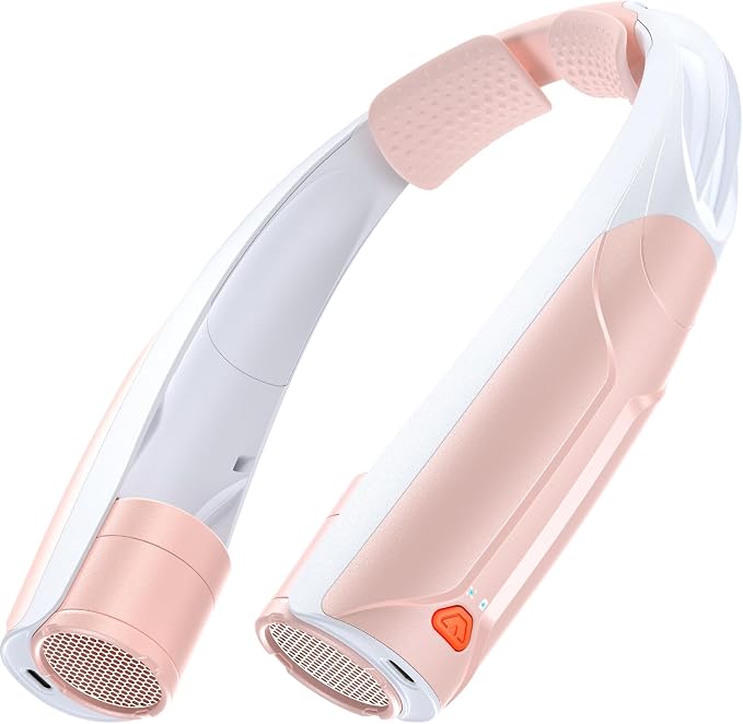 AaoLin Portable Neck Fan USB-C Rechargeable, with 6000mAh Battery, Hands-Free Personal Fan 6 Speeds, 6-20Hrs Cooling, Adjustable 11oz Lightweight, Neck Cooler for Outdoor Sports/Gym/Office
