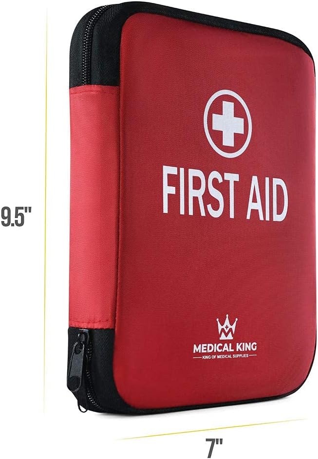 Medical king First aid kit, All-Purpose First aid Supplies - Great for Home or Work, Plus Supplies for Camping (360 Pieces)