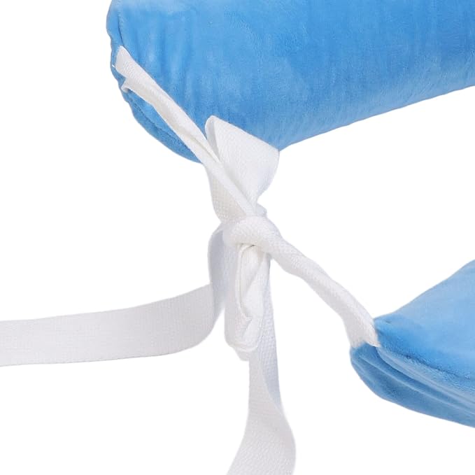 Lumbar Support Pillow for Elderly, Adjustable Waist Back Support Pillow with Dual Straps, Ergonomic Sponge Roll for Scoliosis and Lower Back Pain Relief, Detachable Washable