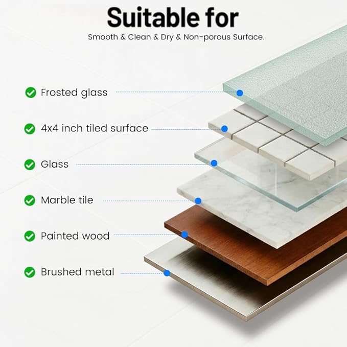 2 Pack Grab Bars for Shower Handle, Elderly Assistance Products, Seniors Removable Bar Safety, Suction Cup Handles for Bathtubs and Showers/Bathroom/Walls, Heavy Duty Handrails Grip,No Drilling Sliver