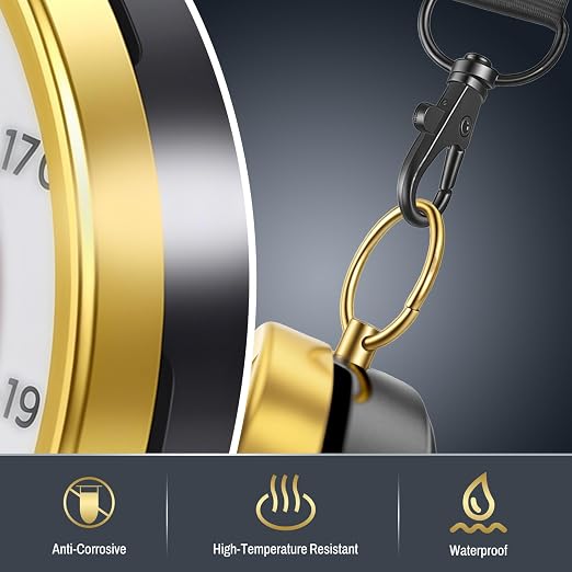 Sauna Thermometer Fahrenheit, 2-in-1 Thermometer and Hygrometer, Precision Temperature Gauge & Thermostat for Portable Steam Sauna Box, Home Infrared Indoor Use Essential Accessory