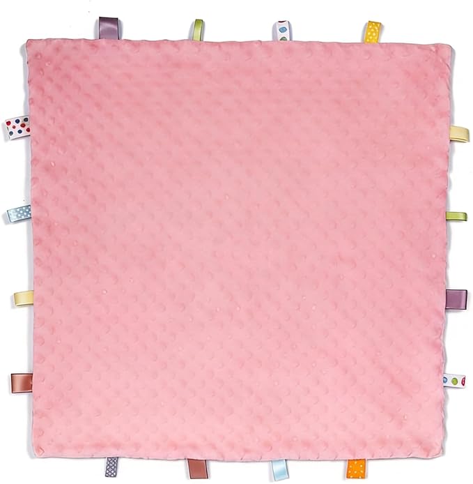 Fidget Blanket for Adults with Dementia, Sensory Mat for Alzheimers Patients, Dementia Activites for Senior (Pink)