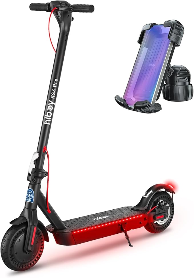 Hiboy Electric Scooter, 430W–750W Motor, 8.5"–10" Tires, 19–25 MPH Top Speed, 17–25 Miles Long Range, Commuter Electric Scooter for Adults with Dual Braking System