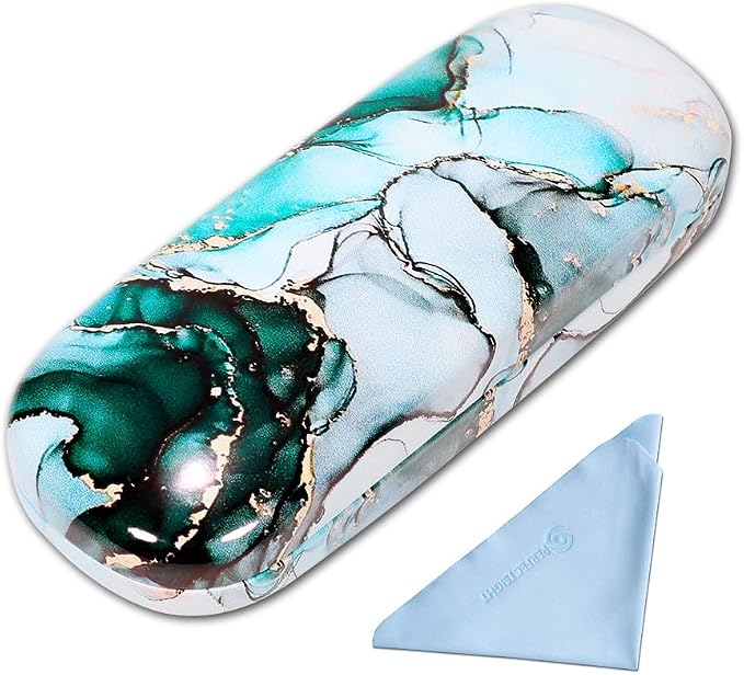 PERFECTSIGHT Hard Shell Eyeglasses Case, Kawaii Protective Glasses Case for Kids, Cute Eyeglass Case for Women Men Girls