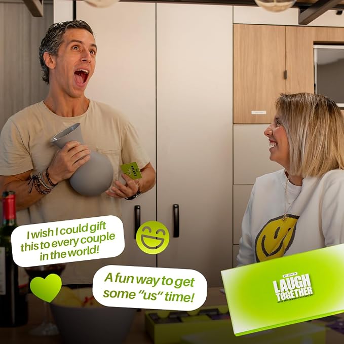 Why Don’t We Laugh Together? - Card Games for Couples with 200 Cards: Talents, Games, Trivia | Fun Date Night Game for 2 Players | Couples Board Games