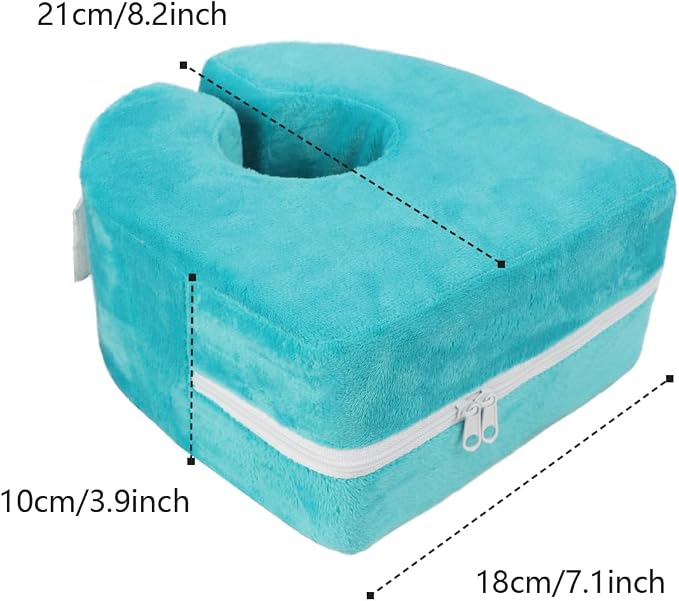 Adult Bed Sore Pads Wedge Foot Support Pillow Pressure Ulcer Ankle Protector Ring Foot Rest Pillows Bedridden Patient Elderly Heel Cushion Sleeping Elevated Foam Pad Leg Post Surgery Recovery Pillow