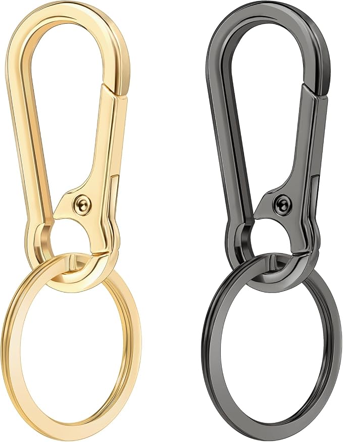 2 Pcs Metal Keyring Chain Ring Holder Keys Organizer for Home Car Keys, Key Finder, Car Keychain