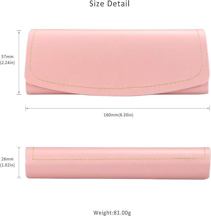 LifeArt Eyeglass Case Hard Shell, Portable Sunglass Case, Fashionable PU Leather Eyeglass Case, Lightweight