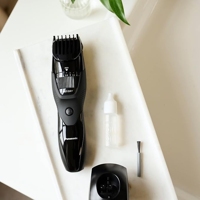 Panasonic Cordless Beard Trimmer for Men with Precision Dial,19 Adjustable Length Settings,Rechargeable Battery,Washable - ER-GB42-K (Black),(Pack of 3)