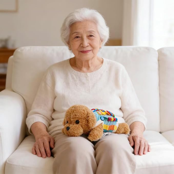 Dog Fidget Blanket, Dementia Products for Elderly, Best Gifts for Elderly Dementia Patients