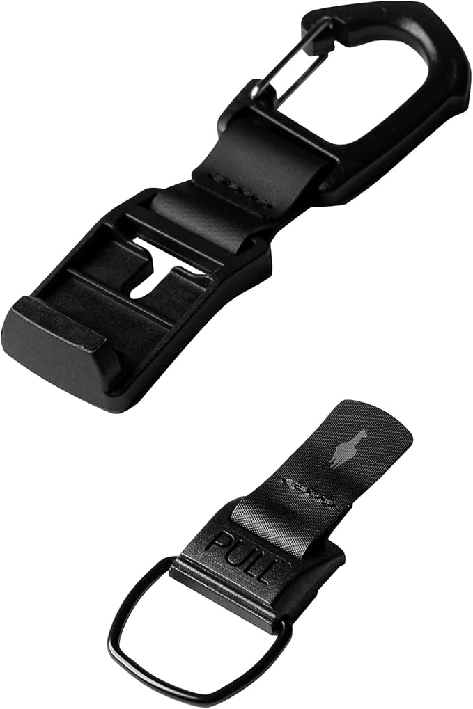 ALPAKA HUB Carabiner Quick Release Keychain with Magnetic Belt Clip | EDC Carabiner for Keys, Tactical Gear & Backpack Accessories,Attach to ALPAKA Sling Bag, Belt Loops