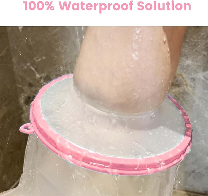 Waterproof Cast Covers for Shower Leg, Adult Cover Swimming Showering Protector Boots for Foot and Ankle after Surgery, Cast Bag Monitor Recovery Supplies, Bath & Wound & Bandage Protection