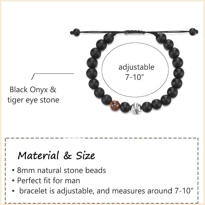 Baseball/Soccer/Basketball/Hockey/Golf/Football Bracelet Gifts for Boys Men