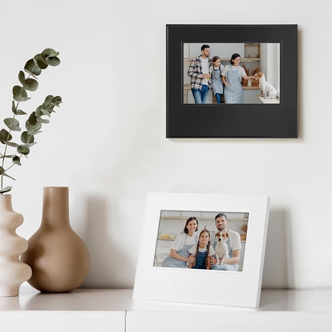 Picture Frames，30s Voice Recording Photo Frame, Black Memory Frame 7.5 x 6.3,Personalized Gifts for Girls,Boys,Mother, Father, Grandparents, Birthday, Christmas