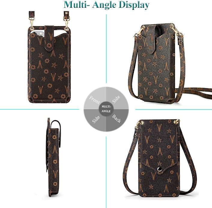 Peacocktion Small Crossbody Cell Phone Purse for Women, Lightweight Mini Small Crossbody Bags for Women with Card Slots