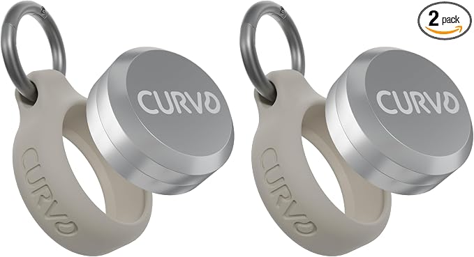 CURVD Premium Carrying Case Durable Travel Keychain Container, Medicine Pill Organizer, Travel Pill Box, Small Waterproof Holder for Pills, Earplugs, Compatible with Loop, Vibes & Eargasm (Pack of 2)