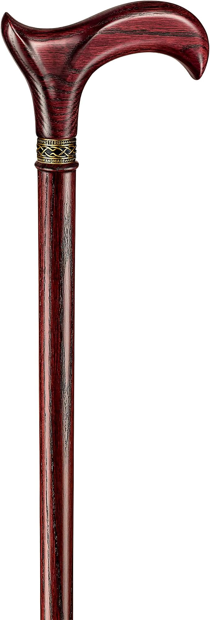 Asterom Walking Cane - Handmade, Ergonomic, Wooden - Canes for Men & Women - Walking Sticks for Seniors, Unique, Wood