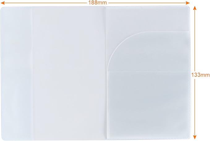 Passport Covers Protector Case for Travel, Clear, 5 Pack | Plastic Vinyl, Passport Holder for Travel Men Wowen