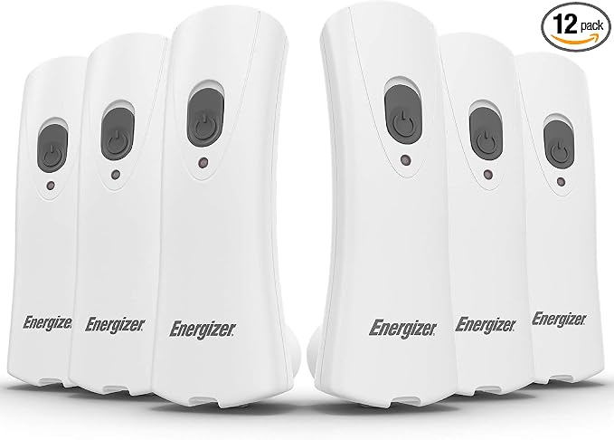 Energizer Auto-On LED Flashlights Rechargeable for Home Power Failure, Plug in LED Flashlight for Power Outage, Night Light, Hurricane Preparedness (Pack of 72)
