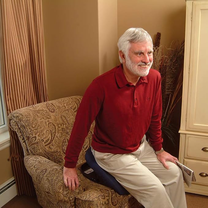 Carex Upeasy Seat Assist Plus - Portable Self-Powered Lifting Seat Cushion for Chairs, 70% Weight Support up to 340 lbs. - Lift Assist for Seniors and Mobility Support