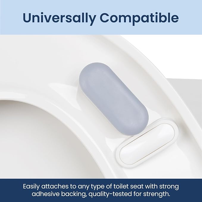 LUXE Bidet 4 Piece Universal Toilet Seat Bumper Kit, Comes with Strong Adhesive | Strong Adhesive