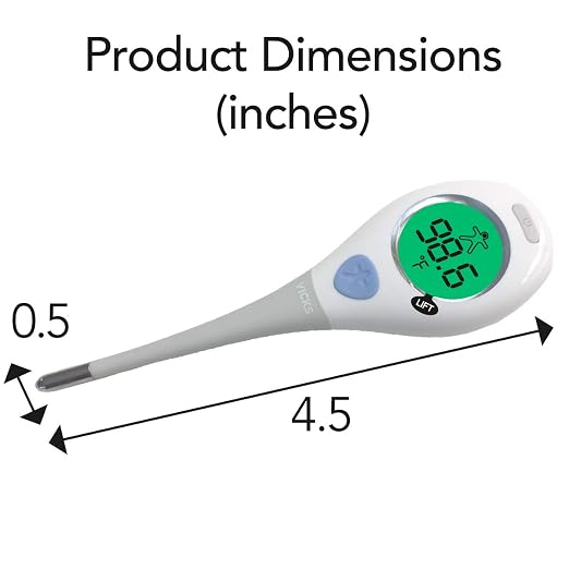 Vicks RapidRead Digital Thermometer | Temperature Readings in 2 Seconds, Use as Oral Thermometer for Adults and Baby, Rectal Thermometer or Under Arm