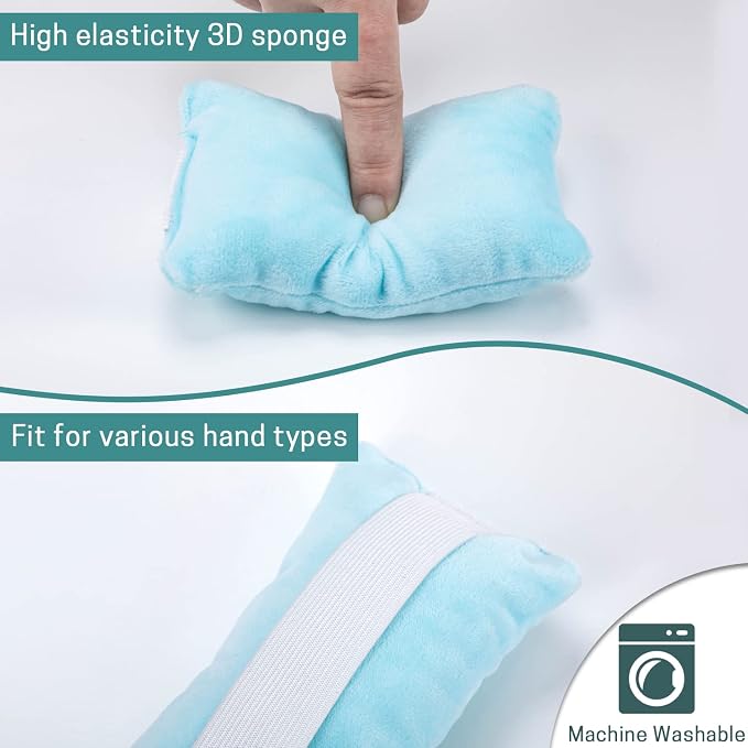SWISSELITE Hand Contracture Cushion, Hand Grab Pad | Palm Grip with Elastic Band or Separator, Stroke Recovery, Help with Hand Rehabilitation