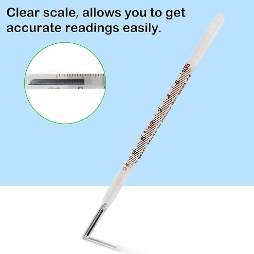 ℉ Oral Thermometer for Adults and Kids 2PCS - Glass Thermometer for Rectal Temperature - Accurate Easy Reading by HARIKA LIFE