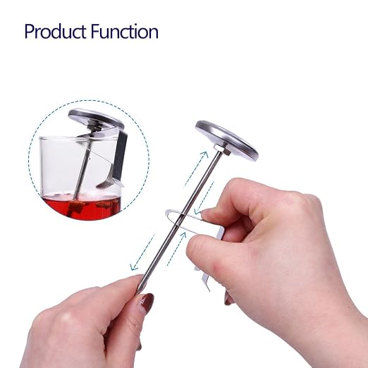 Instand Read 2-Inch Dial Thermometer,Best for The Coffee Drinks,Chocolate Milk Foam