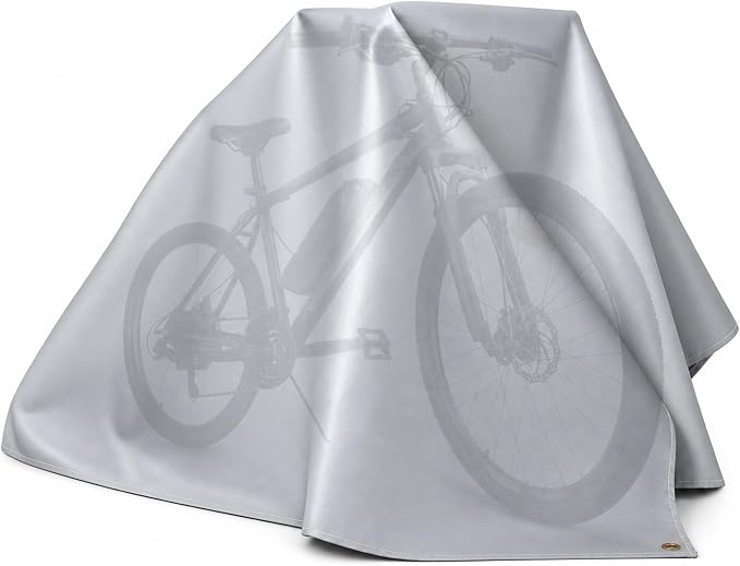 FLASLD Fireproof Lithium Battery Cover, Fastest & Simplest Way to Isolate and Extinguish Small Fires, Fire Blanket for E-Scooter and E-Bike (118×118 inch - Grey)