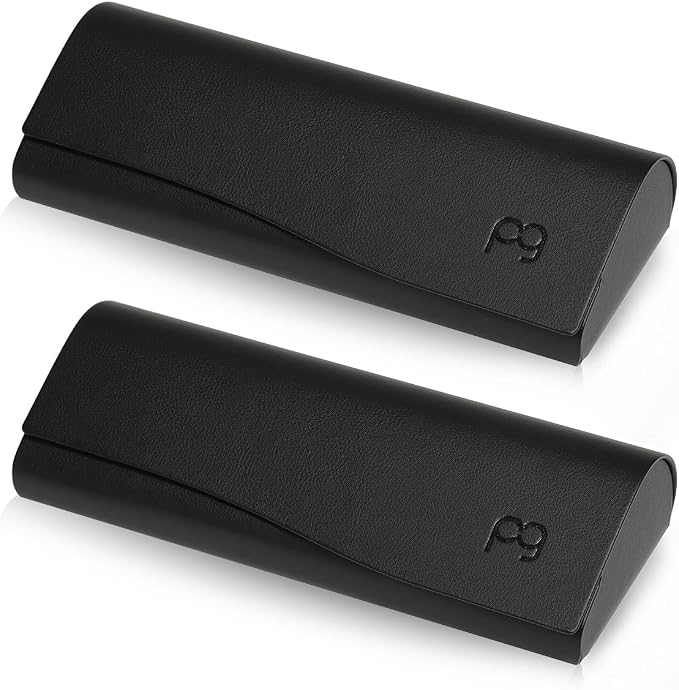 Slim Glasses Case, Reading Glasses Case, Portable Hard Shell Protective Eyeglasses Case with Magnetic Closure for Travel