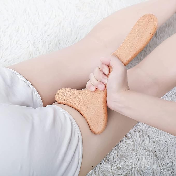Komogir Wood Therapy Massage Tool Wooden Lymphatic Drainage Massager Body Sculpting Tools for Maderoterapy,Gua Sha,Muscle Release-11 * 6inches