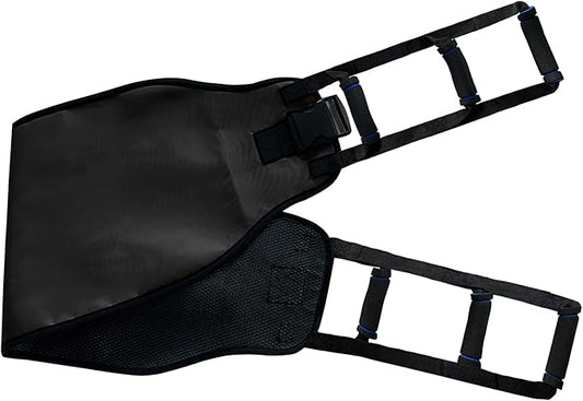 Transfer Sling Gait Belts, Padded Assist Transfer Belts, Heavy Duty Patient Lift Belt, Lifting Aid and Mobility Standing for Disabled, Injured, Seniors - Safely Move from Wheelchair and Bed (Black-d)