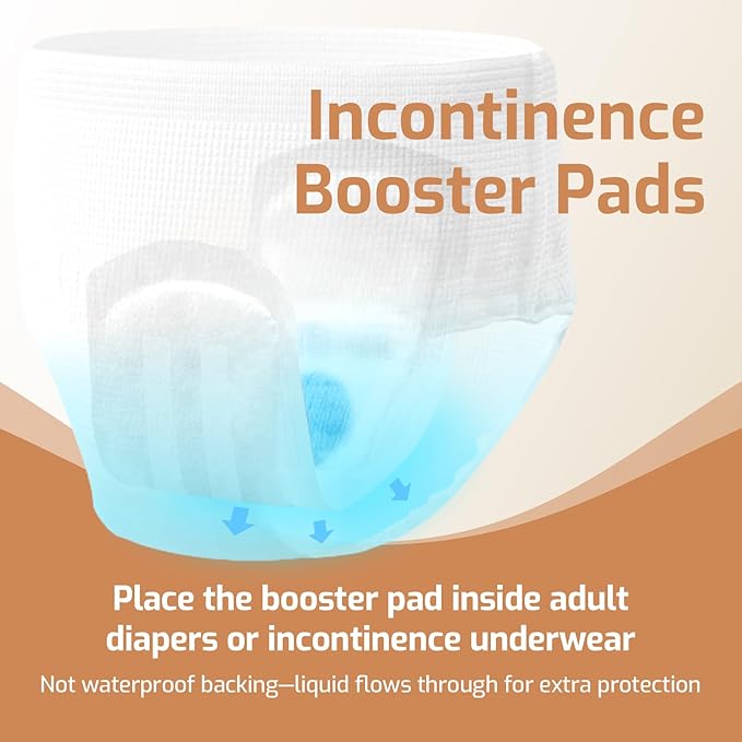 SUNKISS Trustplus Incontinence Booster Pads 14” for Women and Men, Extra Absorbency for Adult Incontinence Underwear and Diapers, Odor Control, 120 Count (4 Pack of 30)