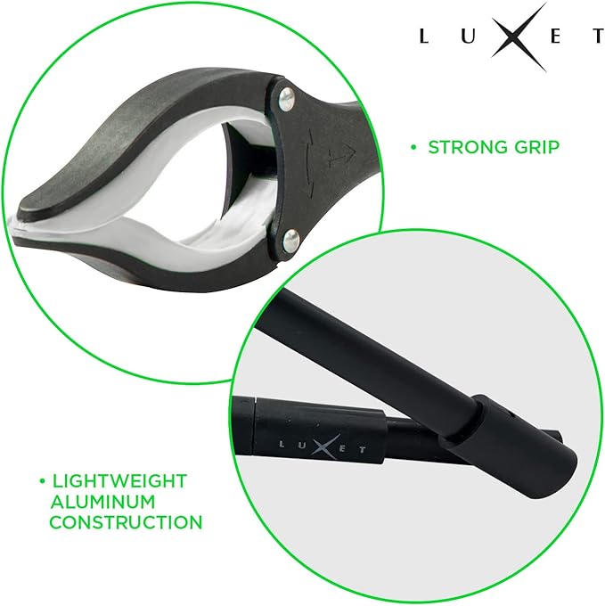 Grabber Reacher Tool 19 Inch Long, Foldable Pick Up Stick - Strong Grip Magnetic Tip - Heavy Duty Trash Picker Claw Reacher Grabber Tool Elderly Wheelchair Mobility Aid (Gray)